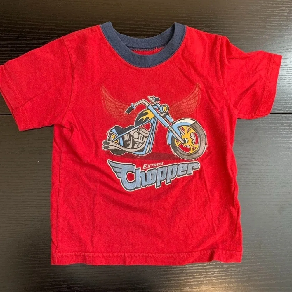 Kid Clothing LOT of 5‎ Motorcycle Theme 12 Months-3T Harley Davidson Garanimals